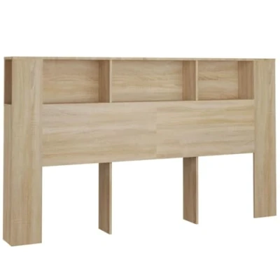 Afbeelding van vidaXL Hoofdbordkast Sonoma eiken 180 x 18,5 104,5 cm