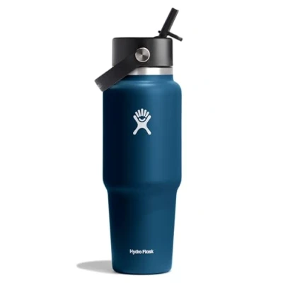Image de Hydro Flask 32oz / 946ml Wide Mouth Travel Bottle + Flex Straw Cap Bouteille d&#039;eau