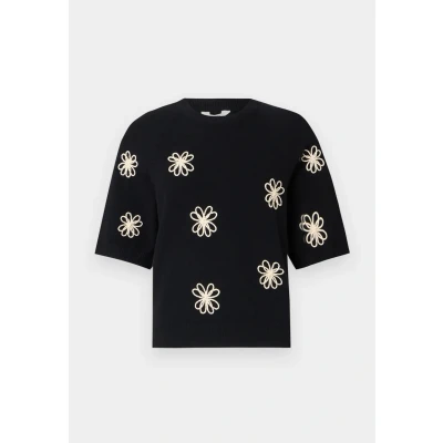 Afbeelding van Object Objlaney Rubin Pullover Trui black/sandshell, Dames, Maat: XS, Black/sandshell
