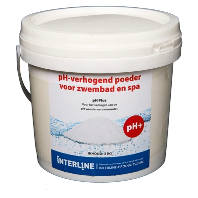 Afbeelding van Interline PH Plus 3 Kg Wit Zwembad Schoonmaak