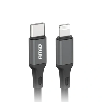 Afbeelding van AMiO USB C naar Lightning Kabel 20W 100cm FullLINK Hoogwaardige Snellader Oplaadkabel Snoer