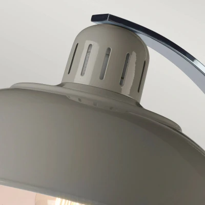 Afbeelding van Elstead Lighting LED Tafellamp Franklin 1X E27 Max 60W Tarpaulin Grey