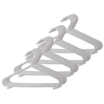 Afbeelding van Bieco kleerhanger kinderen 32 st. grijs lengte ca. 30 cm baby kinderkleerhanger organizer beugel maatscheider