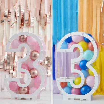 Image de Ballons mosaïque standard numéro 3 par unité