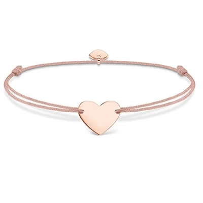 Afbeelding van Thomas SABO Little Secret HERZ Armband rosegoldcoloured/beige, Dames, Maat: 20, Rosegold coloured/beige