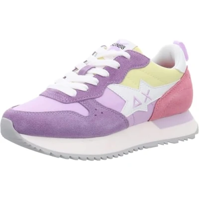 Afbeelding van Sun68 Sneakers laag, Dames, Maat: 36, Lilac Suède