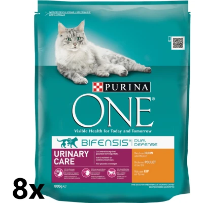 Afbeelding van Purina One Kattenvoer Urinary Care Kip 8x800g