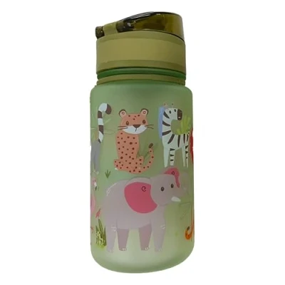 Afbeelding van Drinkfles Kind Zooniverse Wilde Dieren Pop Top Ecozen 17x6.5x6.5cm 350ml