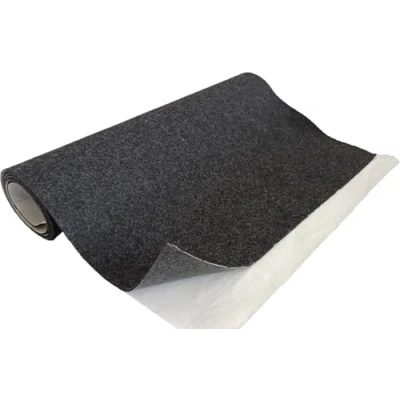 Afbeelding van TAPHICEROS Superflex Naaldvilt, zelfklevend, vilten bekledingsstof, per meter, binnenbekleding, knutselvilt voor doe het zelf autodoos, grafiet, 150 cm x