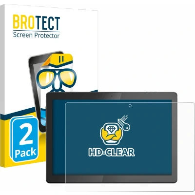 Afbeelding van BROTECT Screenprotector voor Lenovo Tab M10 TB X505F / X505L Folie Beschermfolie transparant (2 Stuks)