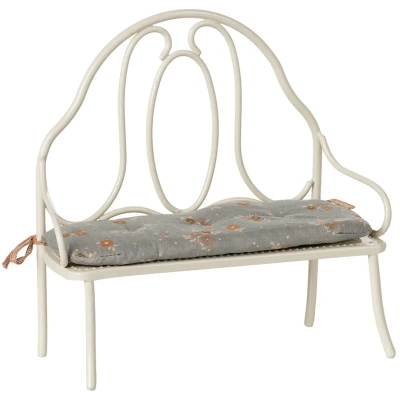 Afbeelding van Maileg poppenhuis bankje vintage off white 18,5 cm