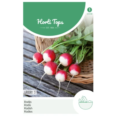 Afbeelding van Radijs Gaudry 3, Ronde Rode Witpunt Hortitops