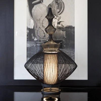 Afbeelding van Forestier Opium tafellamp, zwart