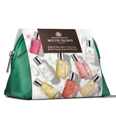 Afbeelding van Molton Brown The Elegant Escapist Body &amp; Hair Mini Travel Bag Verzorgingsset 240 Ml