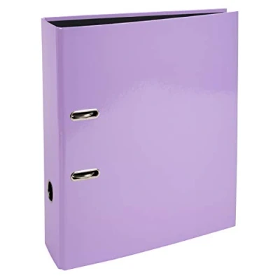 Afbeelding van Exacompta Aquarel ordner uit karton met gecoat papier, ft A4, rug van 8 cm, lila 10 stuks