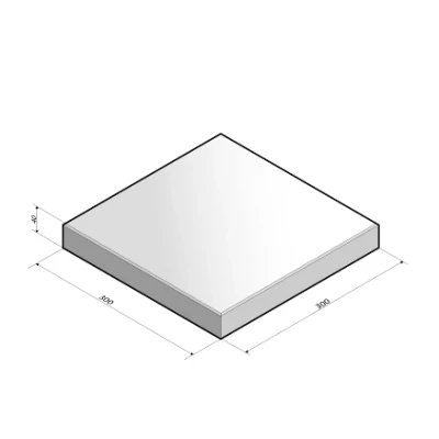 Afbeelding van Tegel 30x30x4 cm grijs HK