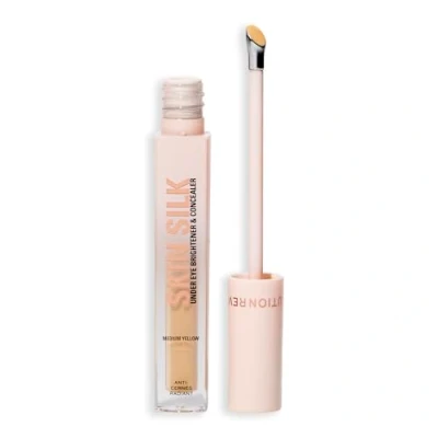 Image de Revolution Skin Silk Radiant Serum Illuminateur contour des yeux Hydrate et lisse avec acide hyaluronique squalane Vegan &amp; Cruelty Free Medium Yellow 4 ml