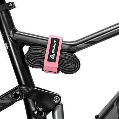 Afbeelding van Granite Rockband Frame transportband voor luchtkamers en fietsgereedschapsset, opbergoplossing het bevestigen van extra uitrusting aan je mountainbike (roze)