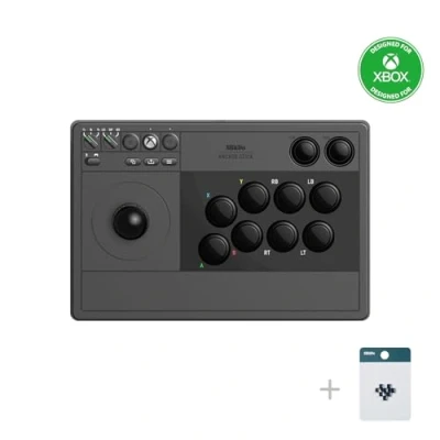 Afbeelding van 8bitdo Arcade Stick voor Xbox (zwart, Xbox, PC) (PC, One X, S, serie S), Controller, Zwart