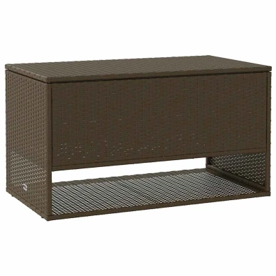 Afbeelding van vidaXL Opbergbox voor buiten 100x55x55,5 cm poly rattan bruin