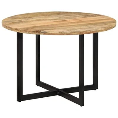 Afbeelding van vidaXL Eettafel, 110 x 75 cm, massief mangohout