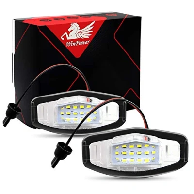 Afbeelding van Win Power LED lampen voor kentekenplaat, 6000 K, koudwit, 2 stuks