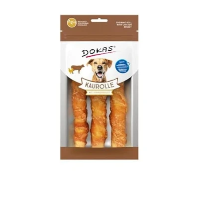 Afbeelding van ca. 150g Dokas kauwrol met kipfilet hondensnacks