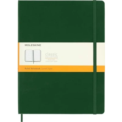 Image de Carnet ligné à couverture rigide Moleskine Clasic Taille XL Vert