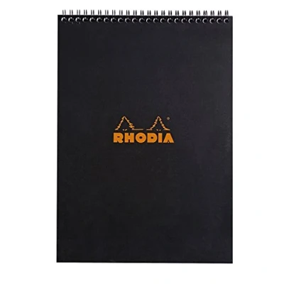 Image de RHODIA BLOC N18SP A4 L8 NOIR 80F