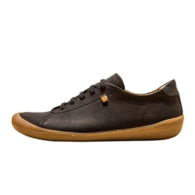Afbeelding van El Naturalista Pawikan Sneakers laag, Dames, Maat: 37, Black Leer