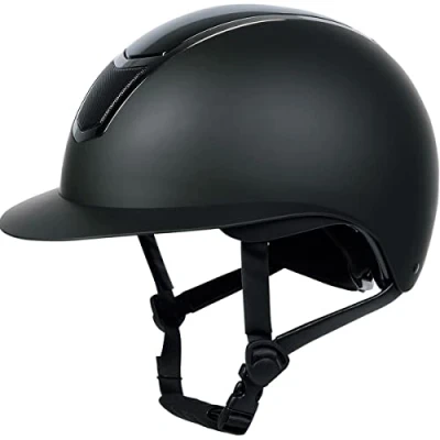 Afbeelding van Harry&#039;s Horse Veiligheidscap Mont Blanc Glossy Zwart 59 61