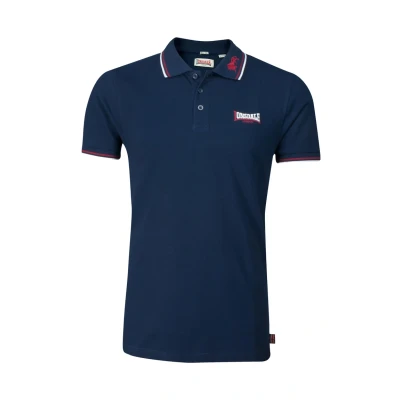 Afbeelding van Lonsdale LION Poloshirt, Heren, Maat: 3XL, Navy/dark red