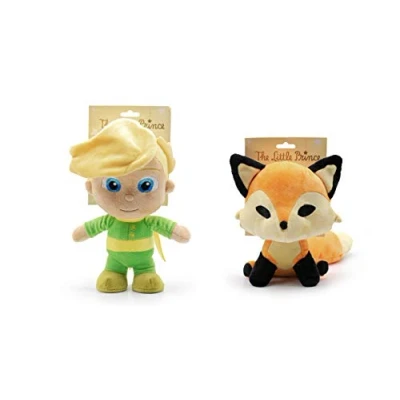 Afbeelding van Le Petit Prince Knuffels uit de film 24 cm en vos 20 Superzachte kwaliteit (Pack vos)