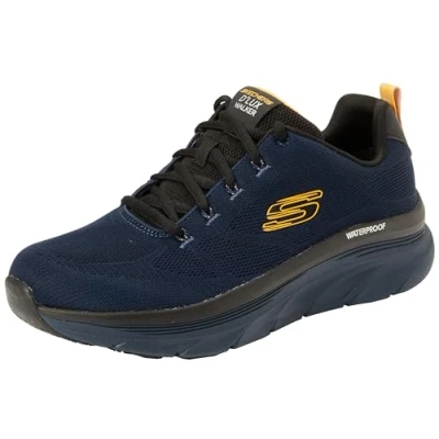 Afbeelding van Skechers D&#039;Lux Walker Get Oasis 232362 NVYL, Mannen, Marineblauw, Sneakers, maat: 43