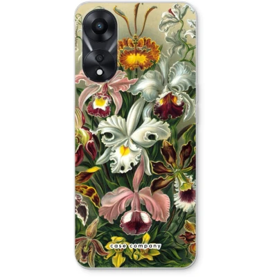 Afbeelding van Case Company® hoesje geschikt voor Oppo A58x Haeckel Orchidae Soft Cover Telefoonhoesje Bescherming aan alle Kanten en Schermrand