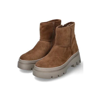Afbeelding van Paul Green Snowboots, Dames, Maat: 38, Braun Leer