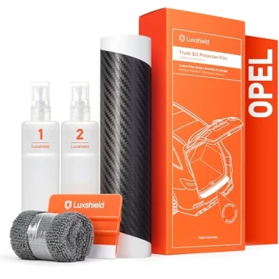 Afbeelding van Luxshield bumperbescherming voor Opel Astra L I 2021 2023 krasbestendig lakbeschermingsfolie zwart carbon