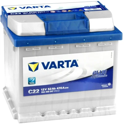 Afbeelding van Varta Blue Dynamic C22 12V 52 Ah 5524000473132 4016987119488 533071 470 A