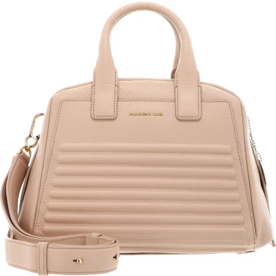 Afbeelding van MANDARINA DUCK Leren Handtas Schoudertas I Con Tote Lamb&#039;s Wool Beige