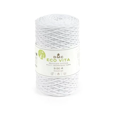 Afbeelding van DMC Nova Vita 4 Macramé breigaren, 250 g, wit