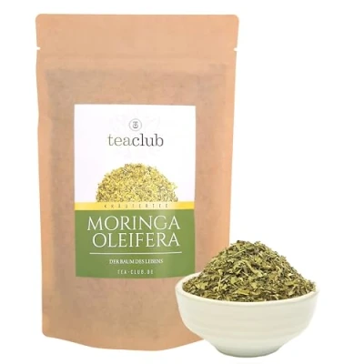 Afbeelding van Moringa thee los 500 g, fijn gesneden Oleifera bladeren, TeaClub Kruidenthee