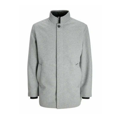 Afbeelding van Jack &amp; Jones Jjeharrison Jacket Jas, Heren, Maat: Medium, Light grey melange