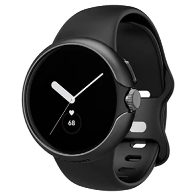 Afbeelding van Spigen Thin Fit Beschermhoes compatibel met Google Pixel Watch 2 (2023) / (2022), zwart