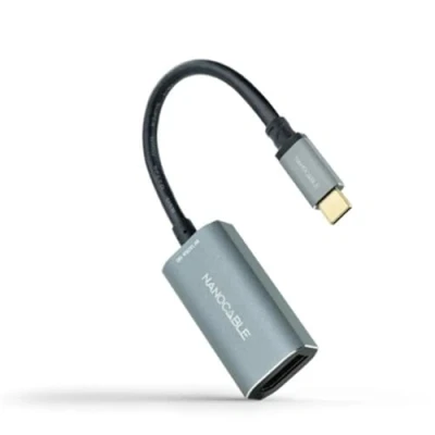Afbeelding van USB C to DisplayPort Adapter NANOCABLE 10.16.4104 G Grey 15 cm 8K Ultra HD