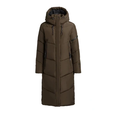 Afbeelding van khujo SONJE5 Wintermantel, Dames, Maat: XS, Khaki