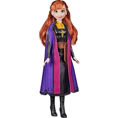 Afbeelding van Disney&#039;s Frozen 2 Shimmer Anna modepop, rok, schoenen en lang rood haar, speelgoed voor kinderen vanaf 3 jaar
