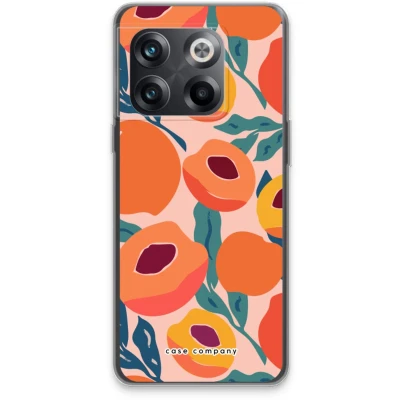Afbeelding van Case Company® hoesje geschikt voor OnePlus 10T Perzik Soft Cover Telefoonhoesje Bescherming aan alle Kanten en Schermrand