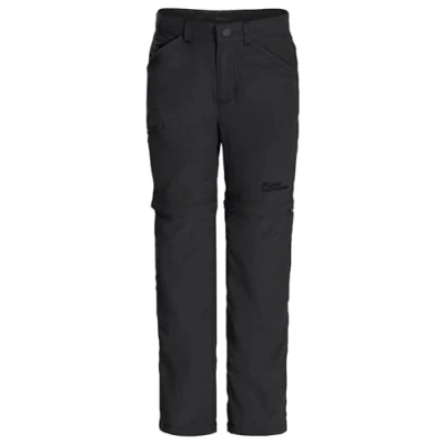 Afbeelding van Jack Wolfskin Safari ZIP OFF Pants Unisex 2in1 Outdoorbroeken voor kinderen, Maat: 116, Black