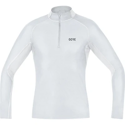 Afbeelding van GORE WEAR M WINDSTOPPER Base Layer Thermo shirt met opstaande kraag, voor heren, lichtgrijs/wit, XL, 100325