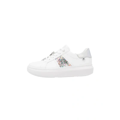 Afbeelding van Rieker W1202 Baskets basses pour femme Semelle lâche, Blanc Combi 83, 36 EU